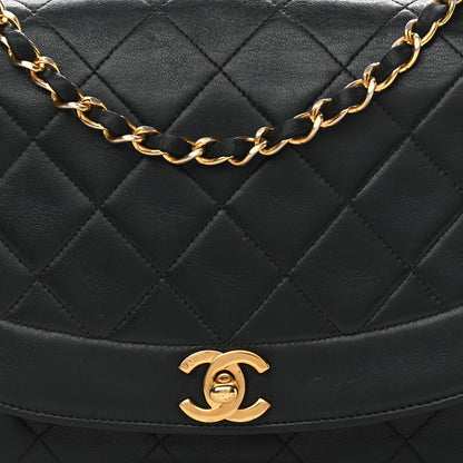 Chanel Lambskin Quilted Medium Single Flap Black 8 of 11