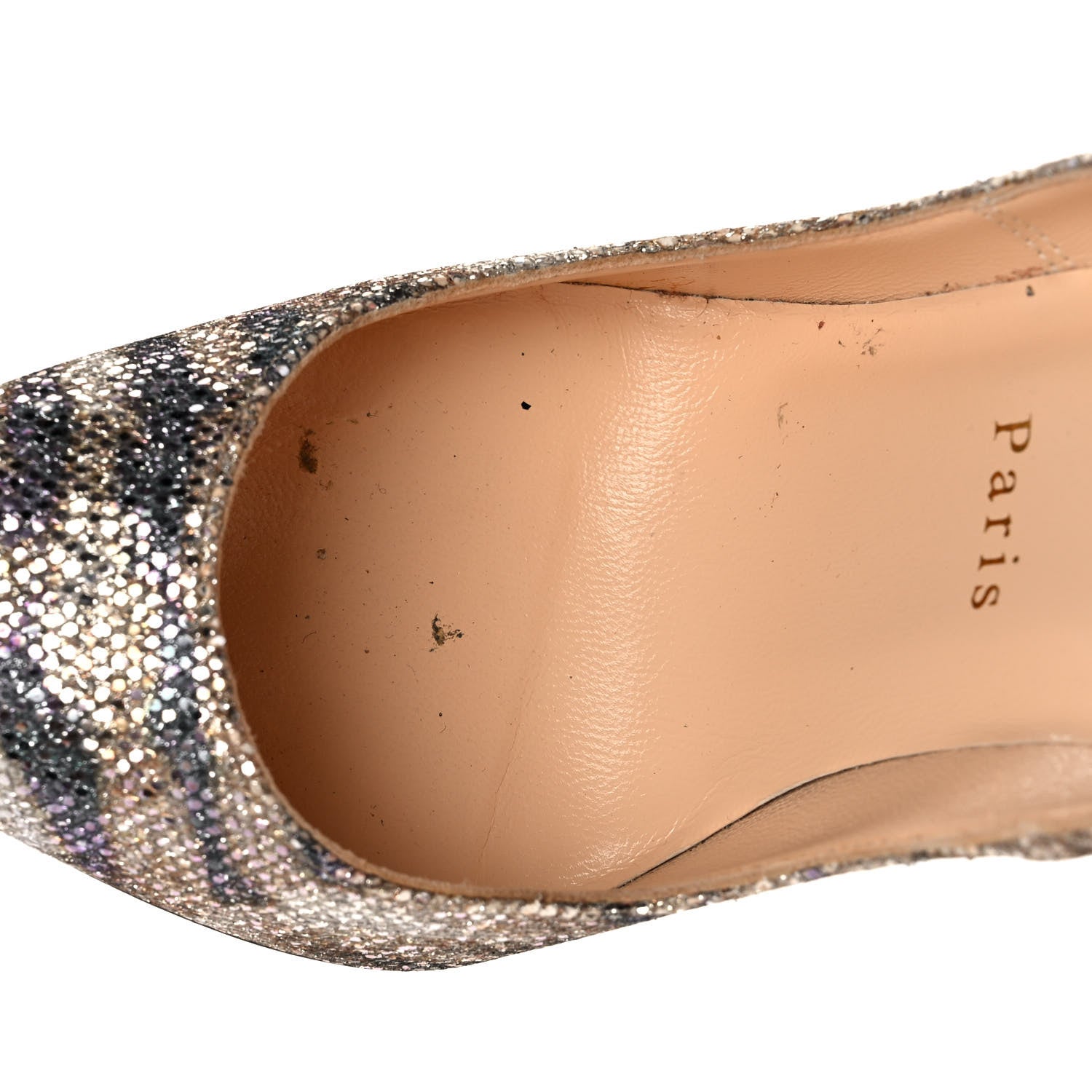 Christian Louboutin Glitter Sirene So Kate 120 Pumps 37.5 Gold 9 of 10