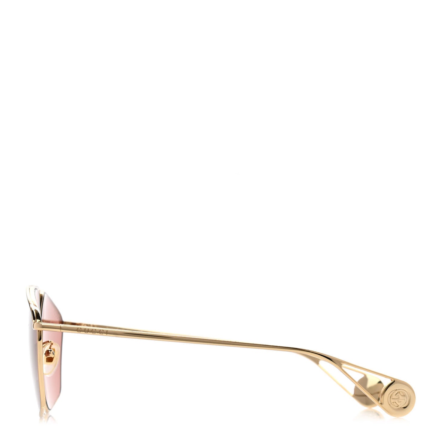 Square Frame GG0437SA Sunglasses Gold