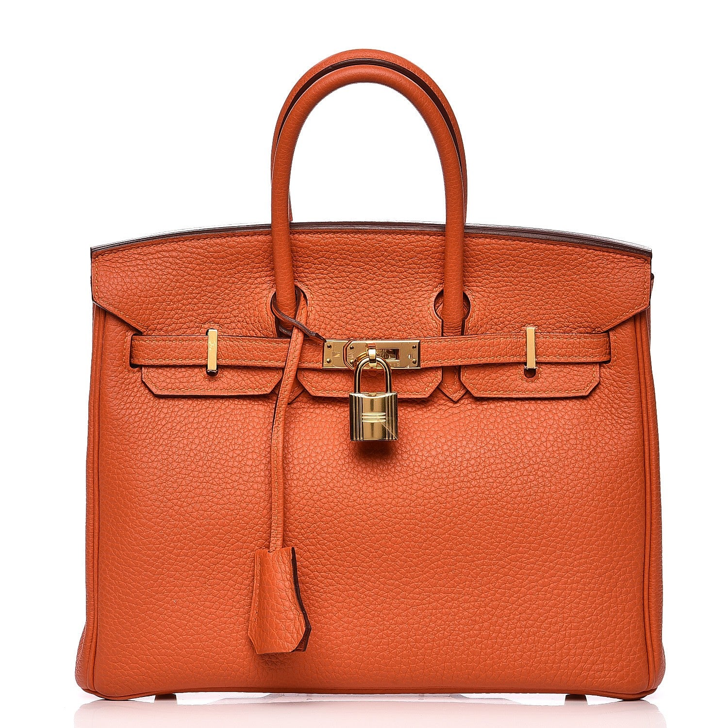Hermes Togo Birkin 25 Feu 1 of 33