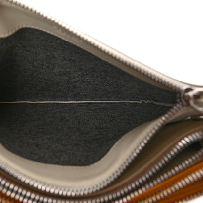 Celine Lambskin Small Trio Crossbody Bag Yellow Taupe White 6 of 12