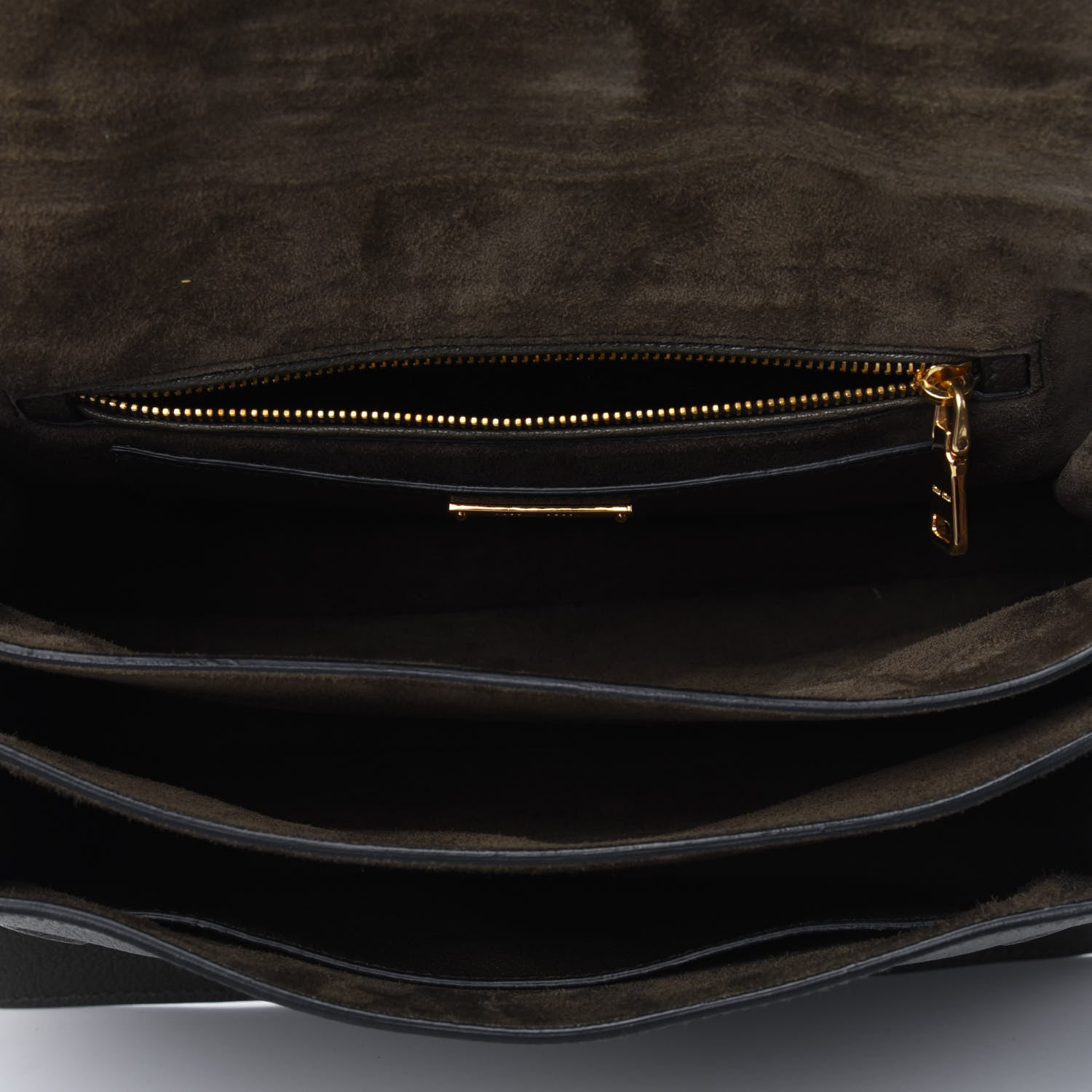 Miu Miu Goatskin Bandoliera Madras Shoulder Bag Dark Green 6 of 16