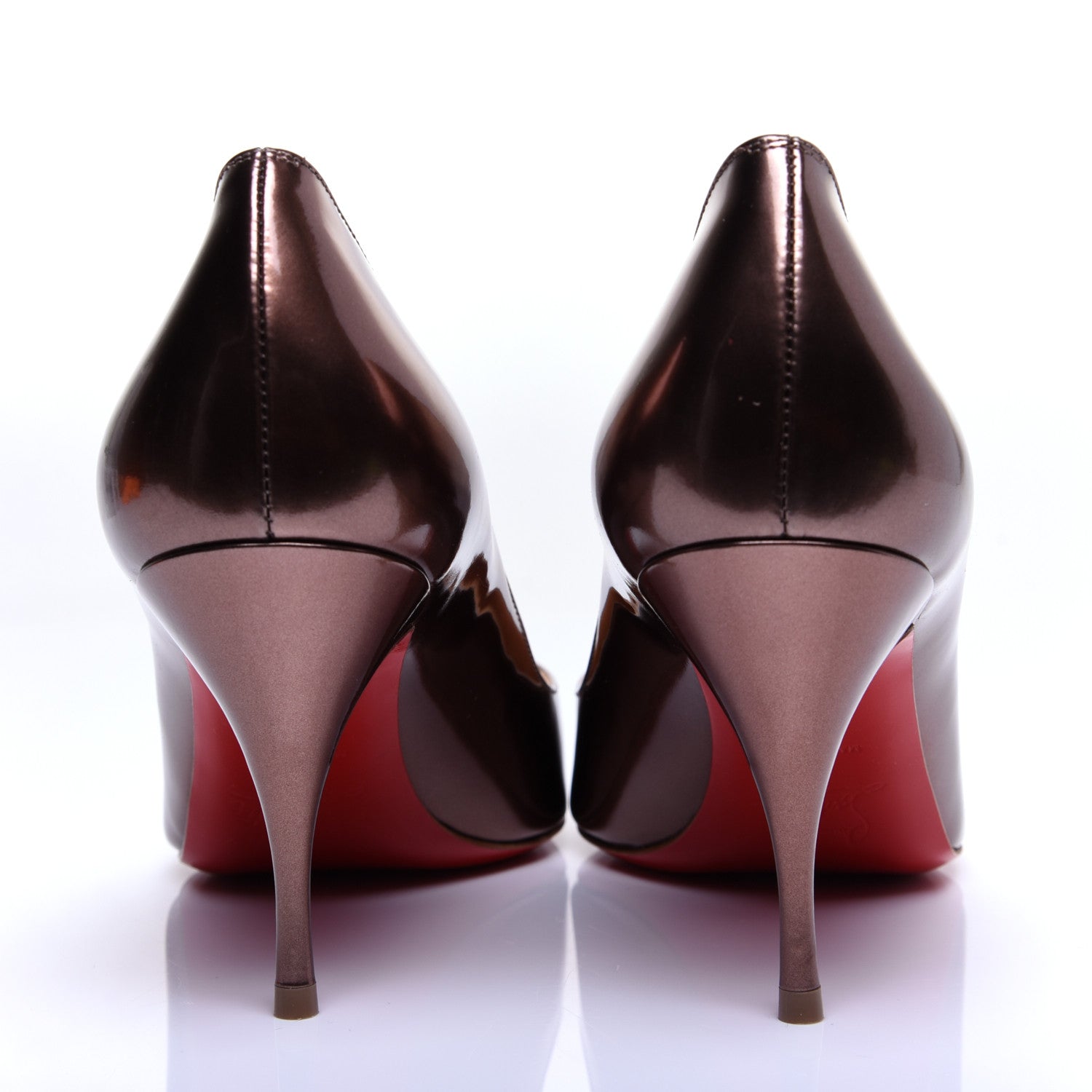Christian Louboutin Patent Clare 80 Pumps 36.5 Bronze 4 of 12