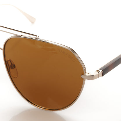 Tom Ford Metal Andes Pilot Sunglasses TF670 Gold 7 of 8