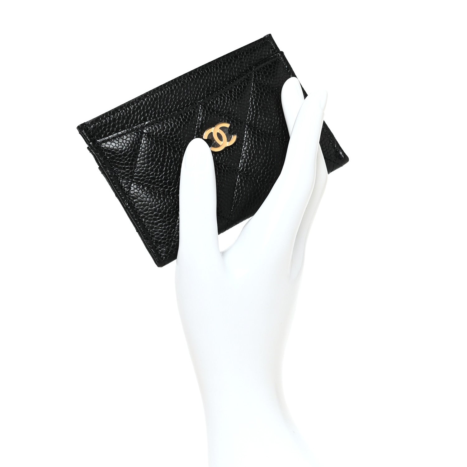 Chanel Caviar Quilted Card Holder Black 2 of 9