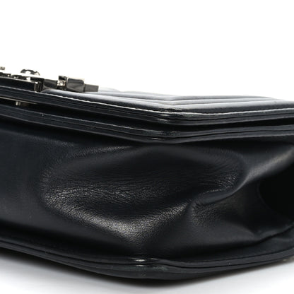 Chanel Calfskin Chevron Quilted Small Boy Flap Black 9 of 9