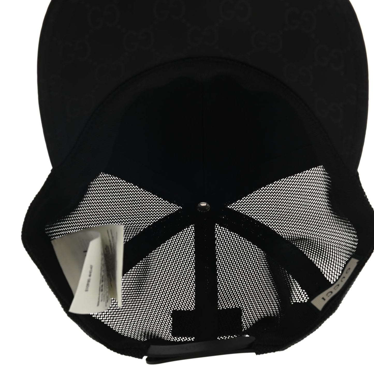 Nylon Monogram Baseball Hat M Black