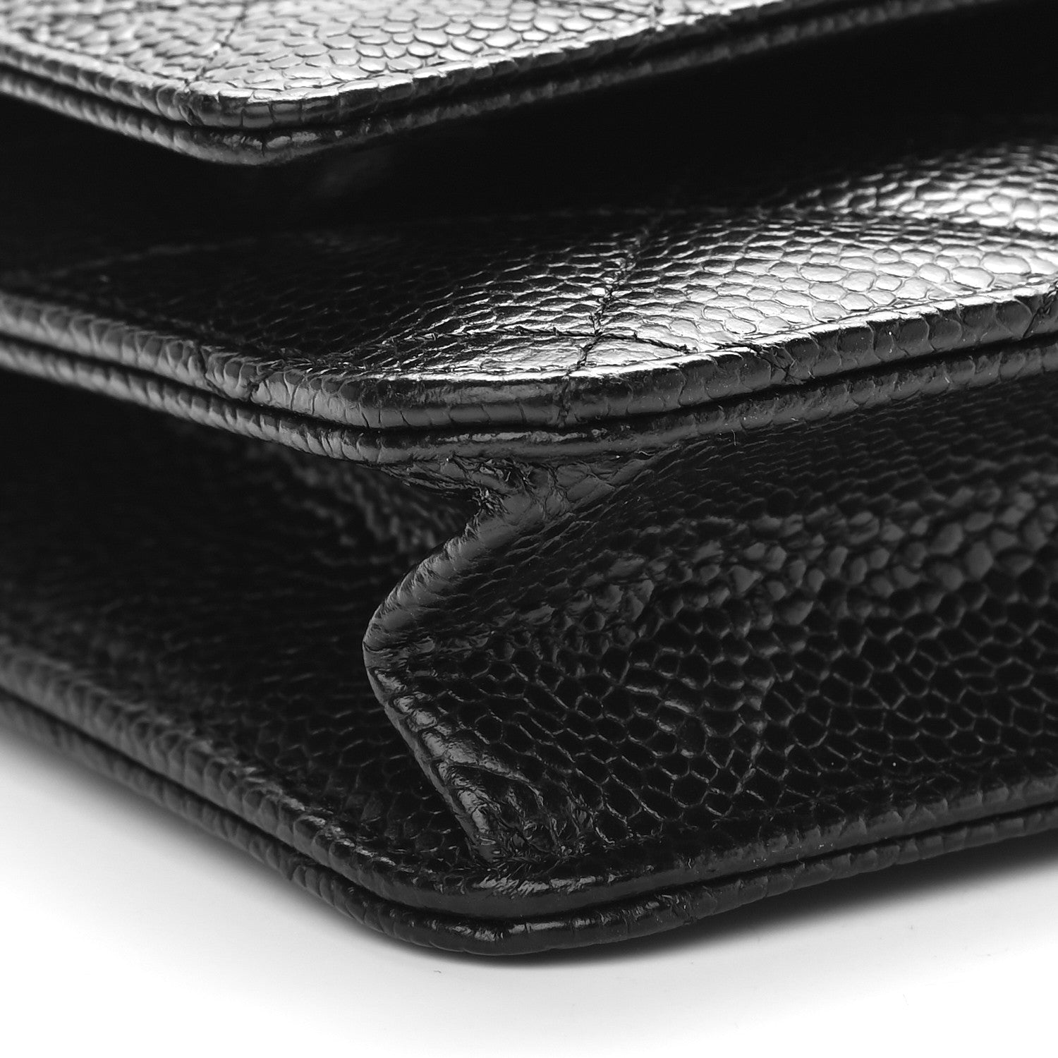 Chanel Caviar Quilted Wallet On Chain WOC Black 9 of 10