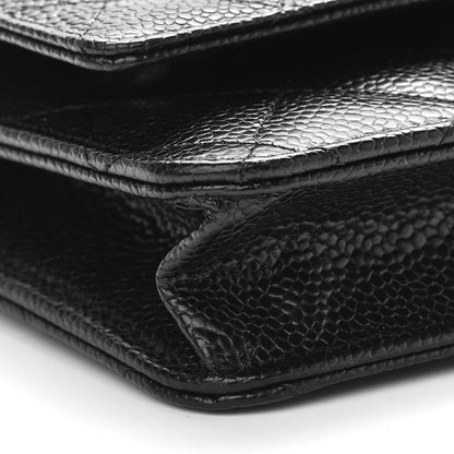 Chanel Caviar Quilted Wallet On Chain WOC Black 9 of 10
