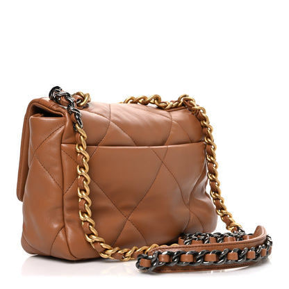 Chanel Lambskin Quilted Medium Chanel 19 Flap Brown 3 of 11