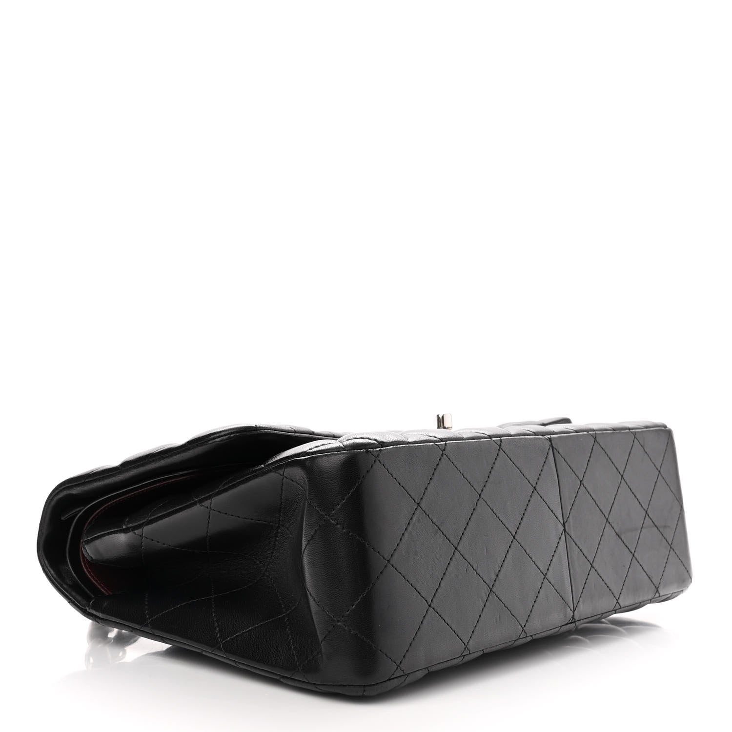 Chanel Lambskin Quilted Jumbo Double Flap Black 4 of 14