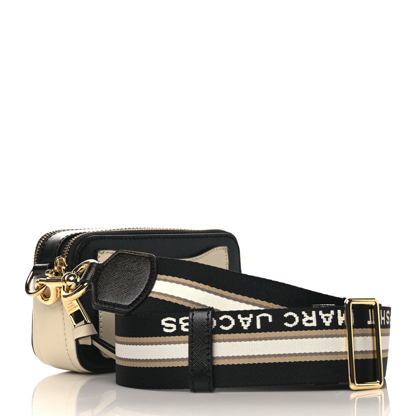 Saffiano Small Snapshot Camera Bag Cloud White Multicolor