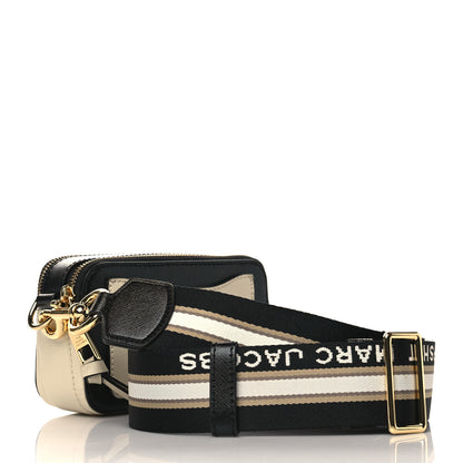 Marc Jacobs Saffiano Small Snapshot Camera Bag Cloud White Multicolor 3 of 9