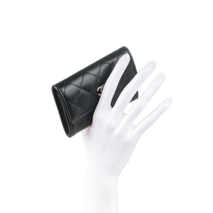 Chanel Caviar Quilted Flap Card Holder Black 2 of 8