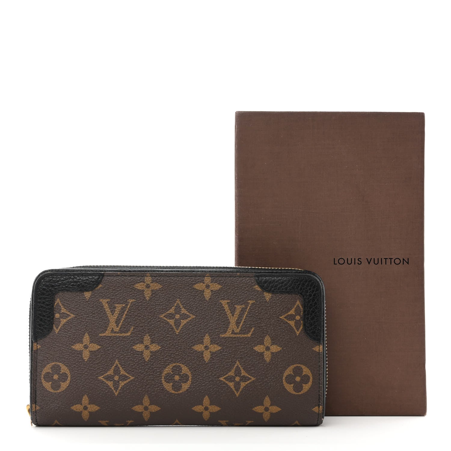 Louis Vuitton Monogram Zippy Retiro Wallet Black 8 of 8