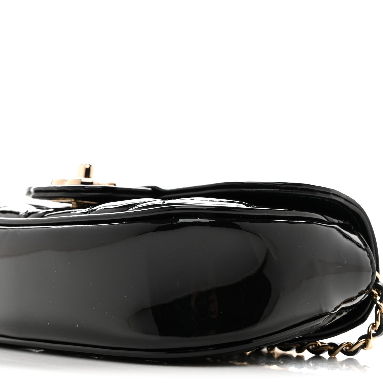 Chanel Patent Calfskin Quilted Mini Clutch Black 10 of 11