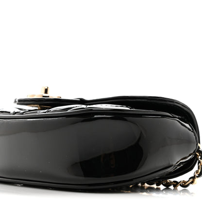 Chanel Patent Calfskin Quilted Mini Clutch Black 10 of 11