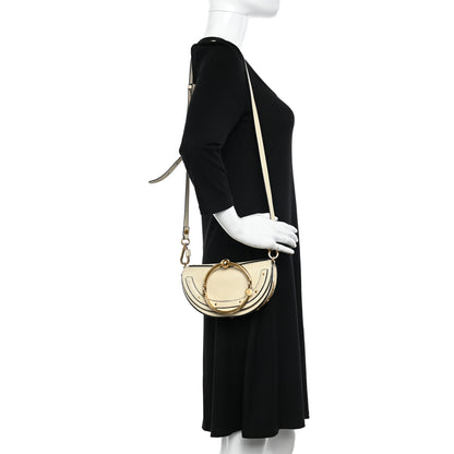 Chloe Calfskin Small Nile Bracelet Minaudiere Bag Off White 2 of 22