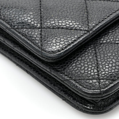 Chanel Caviar Quilted Wallet on Chain WOC Black 13 of 17