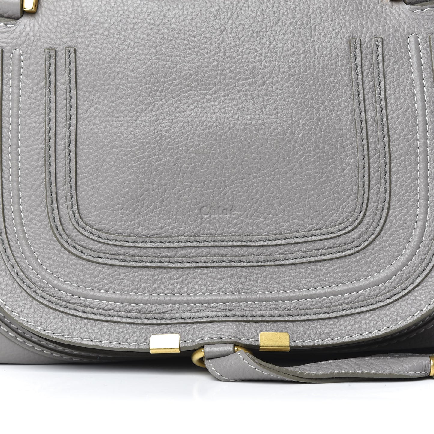 Calfskin Medium Marcie Satchel Cashmere Grey