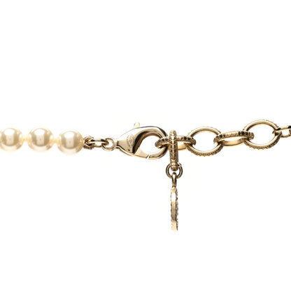 Chanel Pearl CC 100th Anniversary Necklace Light Gold 6 of 8