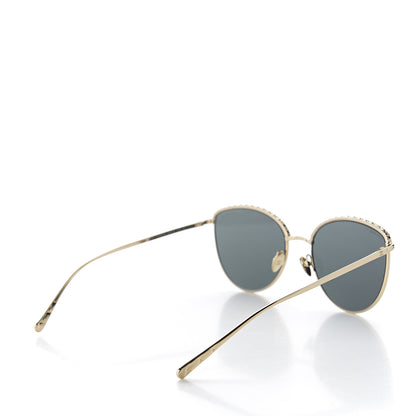 Chanel Metal Crystal Sunglasses 4258-B Gold 4 of 7
