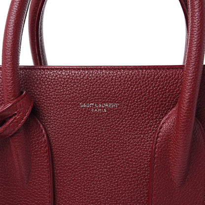 Saint Laurent Grained Calfskin Small Supple Sac De Jour Dark Pallisandre 10 of 10