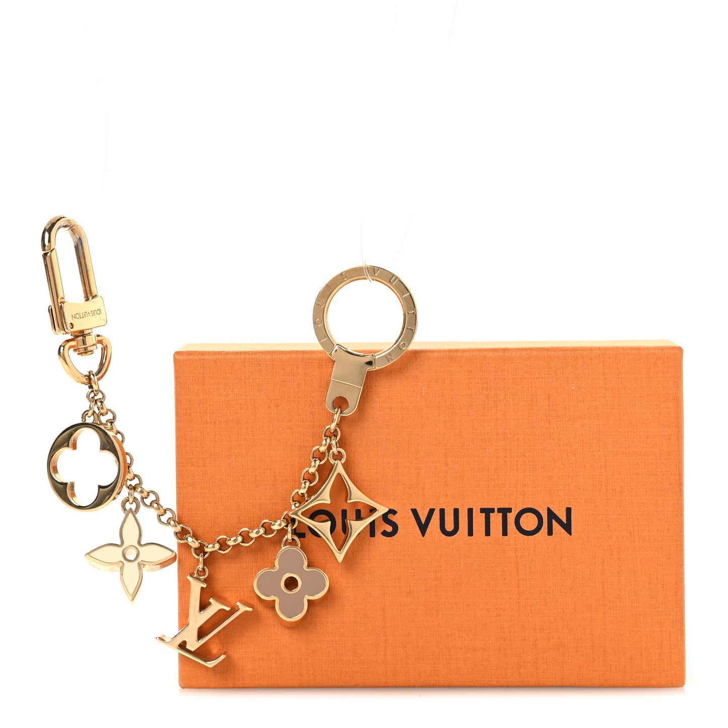 Fleur De Monogram Bag Charm Chain