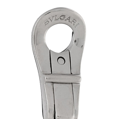 Bulgari 18K White Gold Black Ceramic Astrale Cerchi Drop Earrings 4 of 4