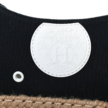 Hermes Cotton Canvas Rosa Sneakers 38 Black 8 of 8