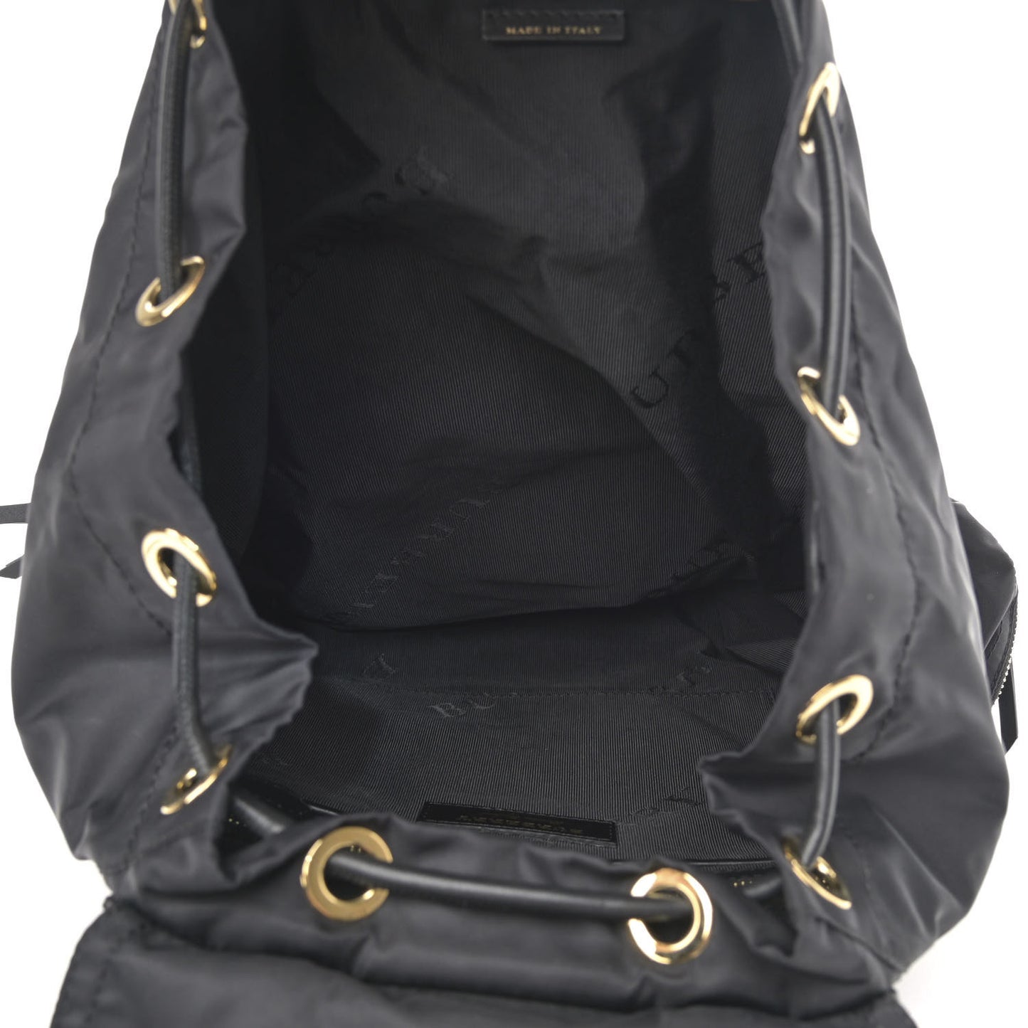 Nylon Large Rucksack Backpack Black