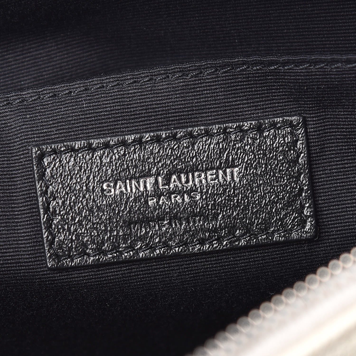 Saint Laurent Lambskin Monogram Small Lou Camera Bag Icy White 8 of 12