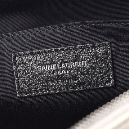 Saint Laurent Lambskin Monogram Small Lou Camera Bag Icy White 8 of 12