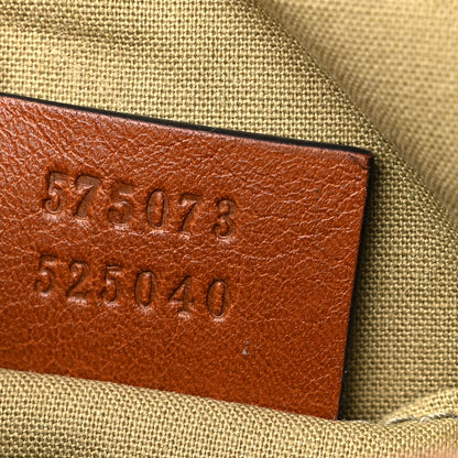 Gucci Vintage Canvas Web Shoulder Bag Sand Cuir 7 of 11