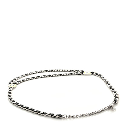Chanel Lambskin Enamel CC Chain Belt Black Silver 2 of 4
