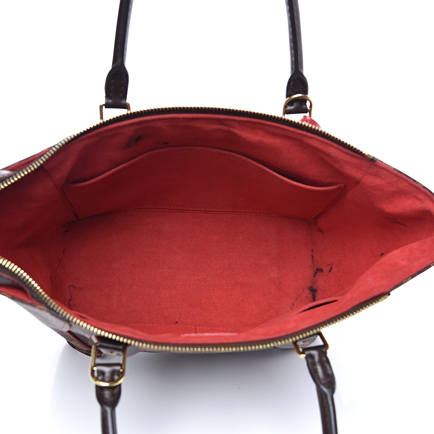 Louis Vuitton Damier Ebene Caissa Tote PM Cherry 5 of 15
