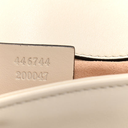 Gucci Calfskin Matelasse Mini GG Marmont Shoulder Bag White 7 of 12