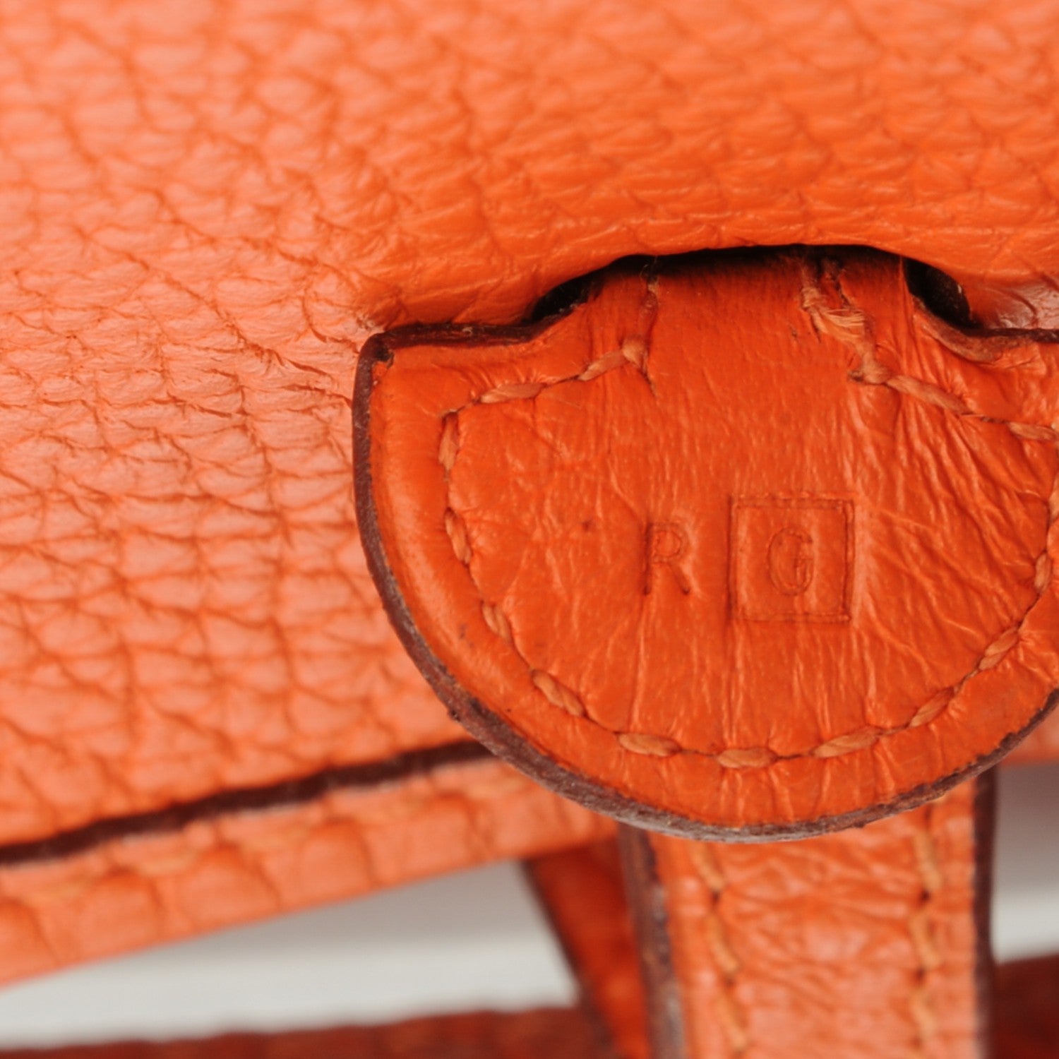 Hermes Taurillon Clemence Evelyne TPM Orange 5 of 7