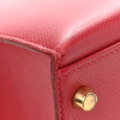 Hermes Epsom Kelly Sellier 32 Rouge Casaque 15 of 23