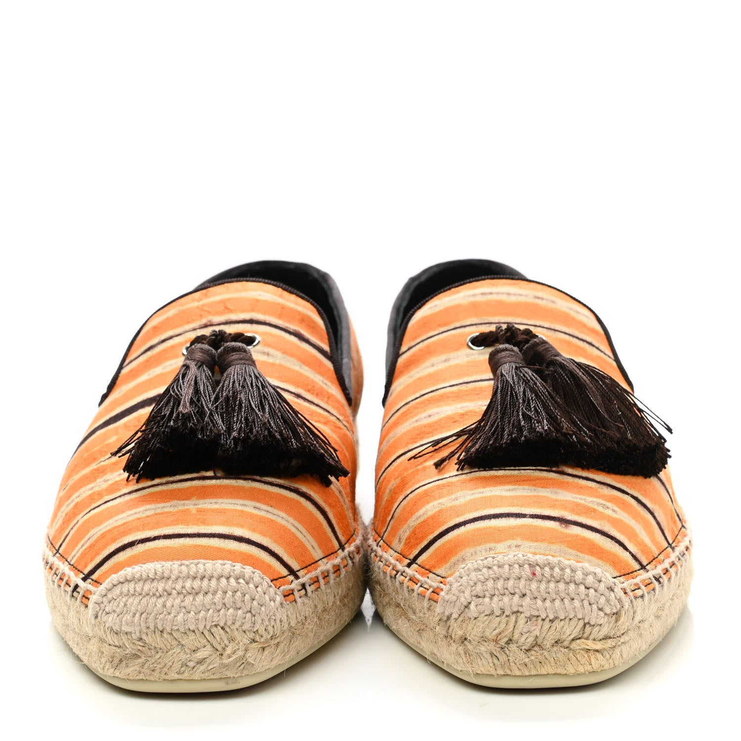 Christian Louboutin Canvas Mens Nanou Tassel Espadrilles 41 Yellow 2 of 8