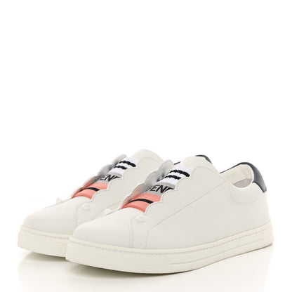 Fendi Vitello Rockoclick Slip On Sneakers 36 White Multicolor 3 of 11