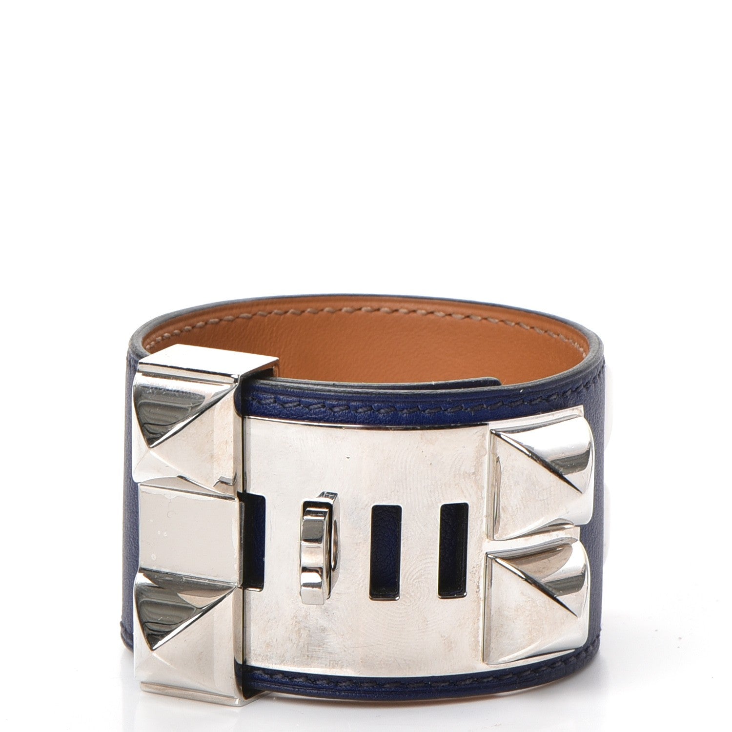 Hermes Swift Collier de Chien CDC Bracelet S Bleu Saphir 4 of 8