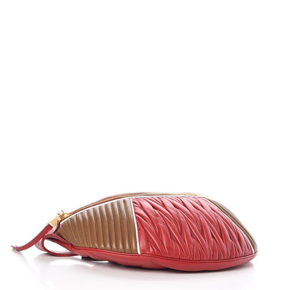 Miu Miu Nappa Matelasse Belt Bag Fuoco Cannella 4 of 10