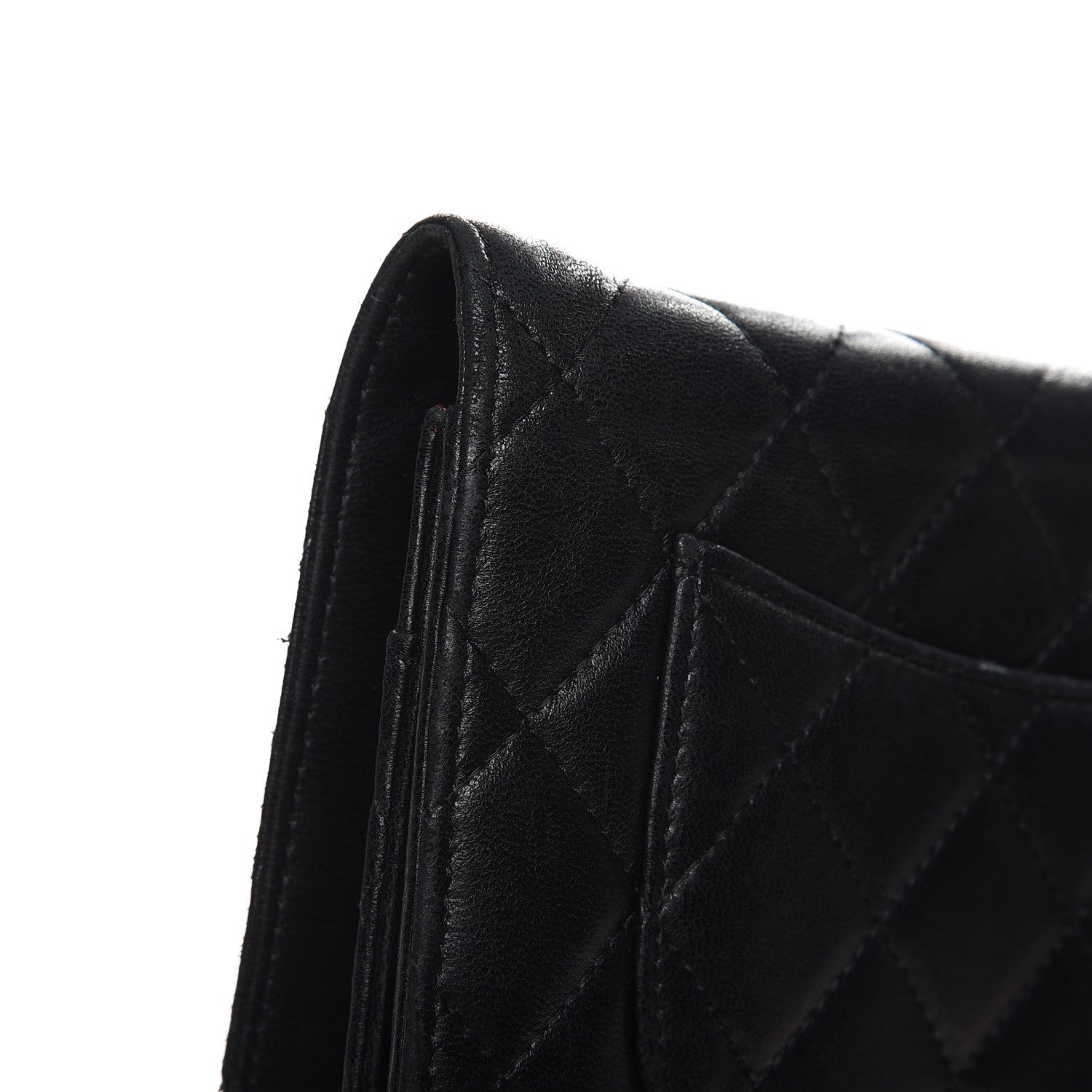 Chanel Lambskin Quilted Wallet On Chain WOC Black 17 of 19