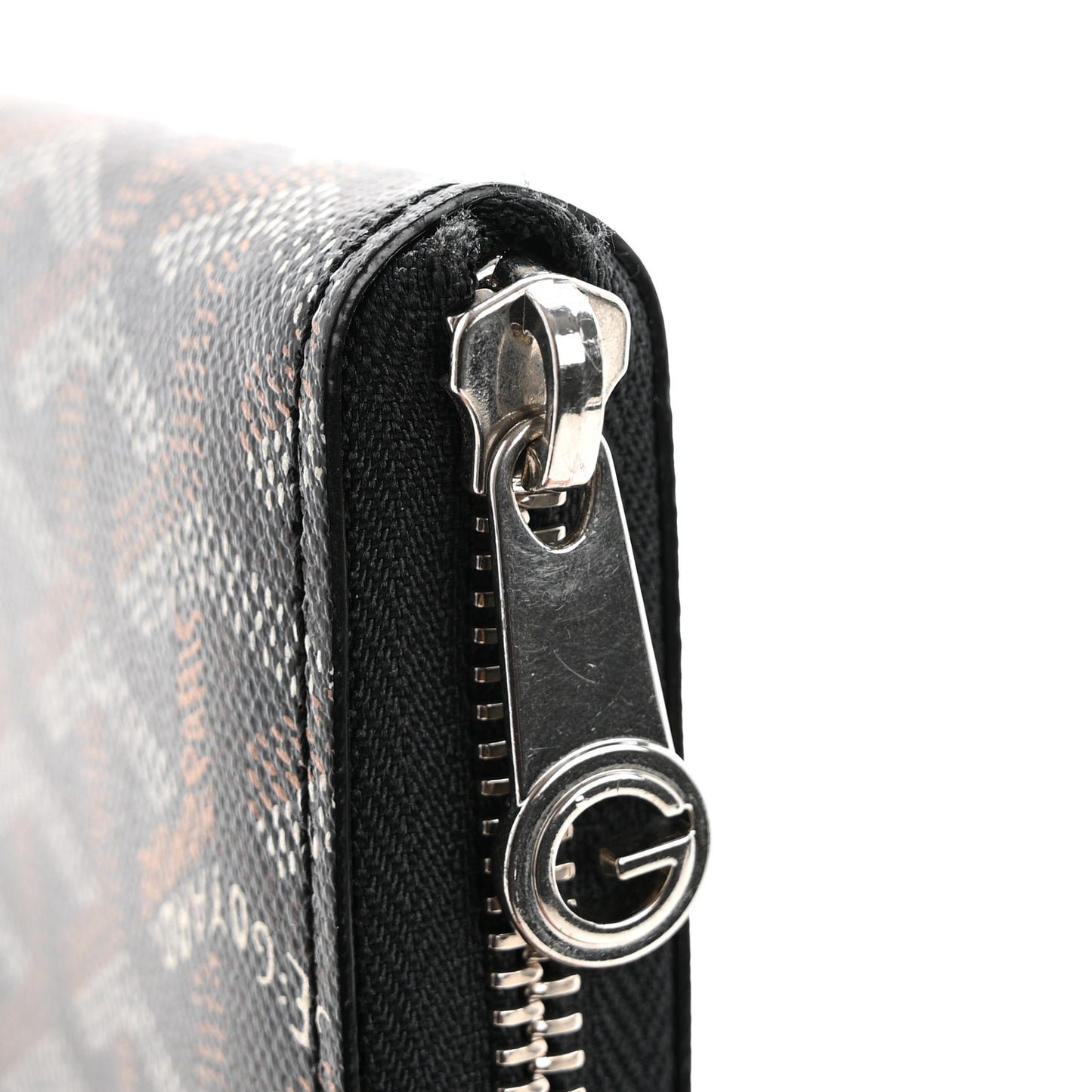 Goyardine Matignon Zip Around GM Wallet Black