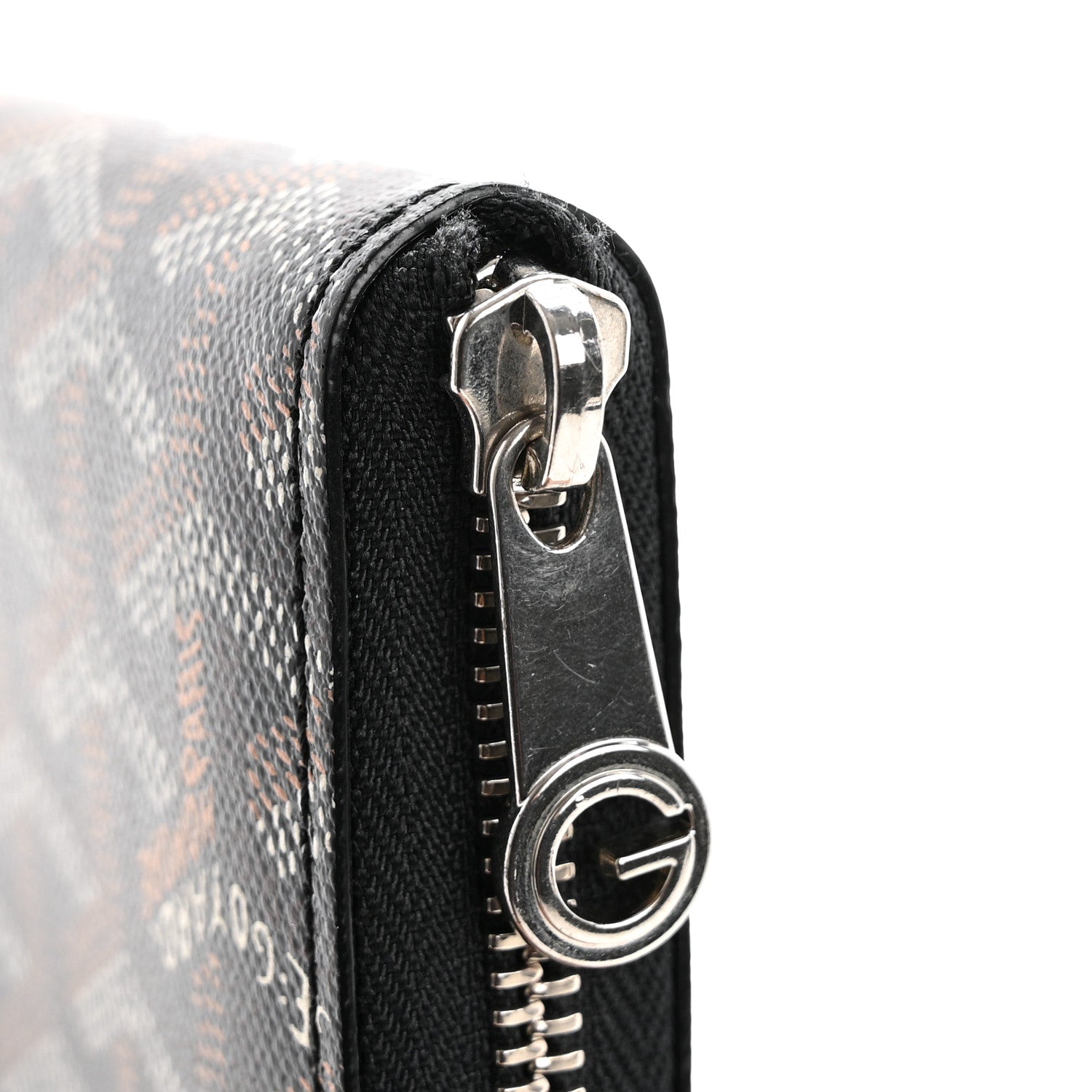 Goyard Goyardine Matignon Zip Around GM Wallet Black 8 of 12