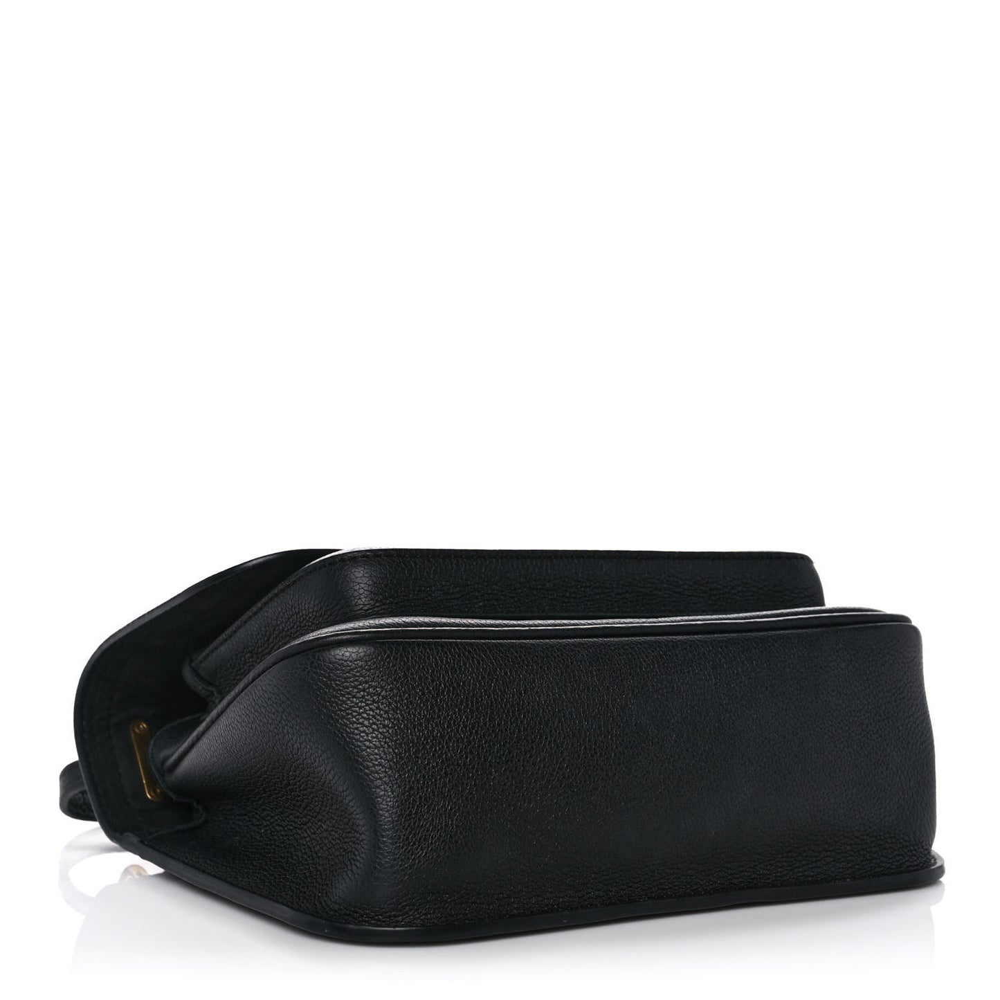 Grained Calfskin Lockme Chain Bag Black