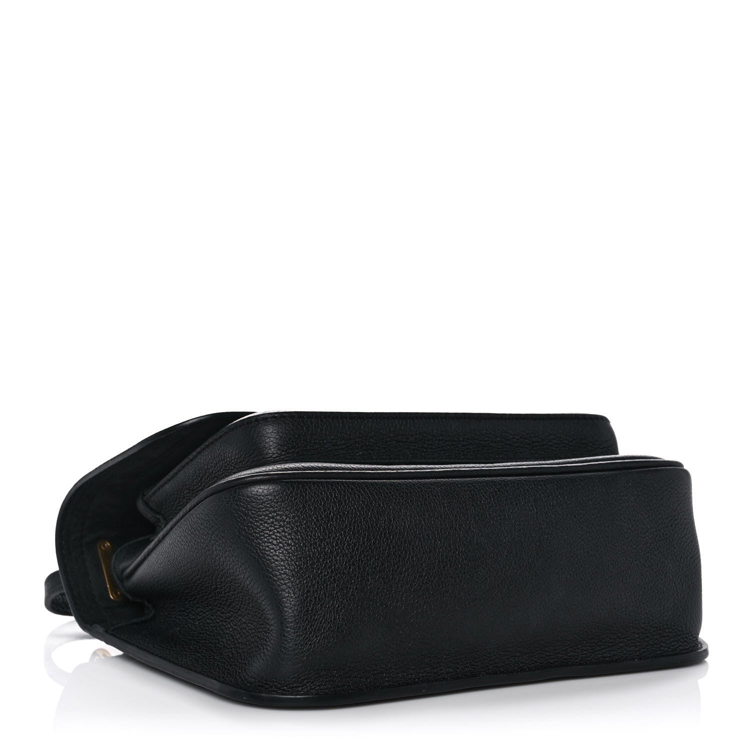 Louis Vuitton Grained Calfskin Lockme Chain Bag Black 4 of 14