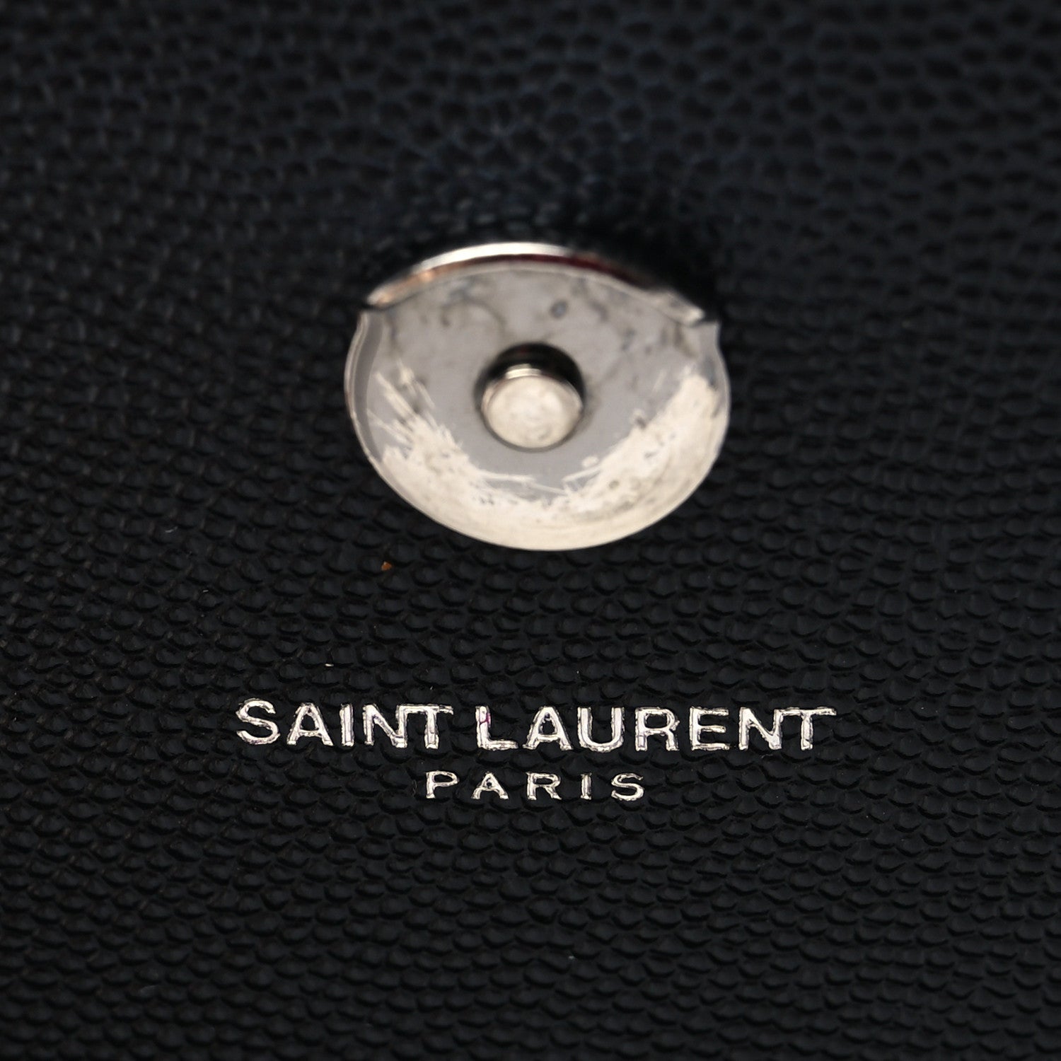 Saint Laurent Grain De Poudre Medium Classic Monogram Kate Satchel Black 6 of 9
