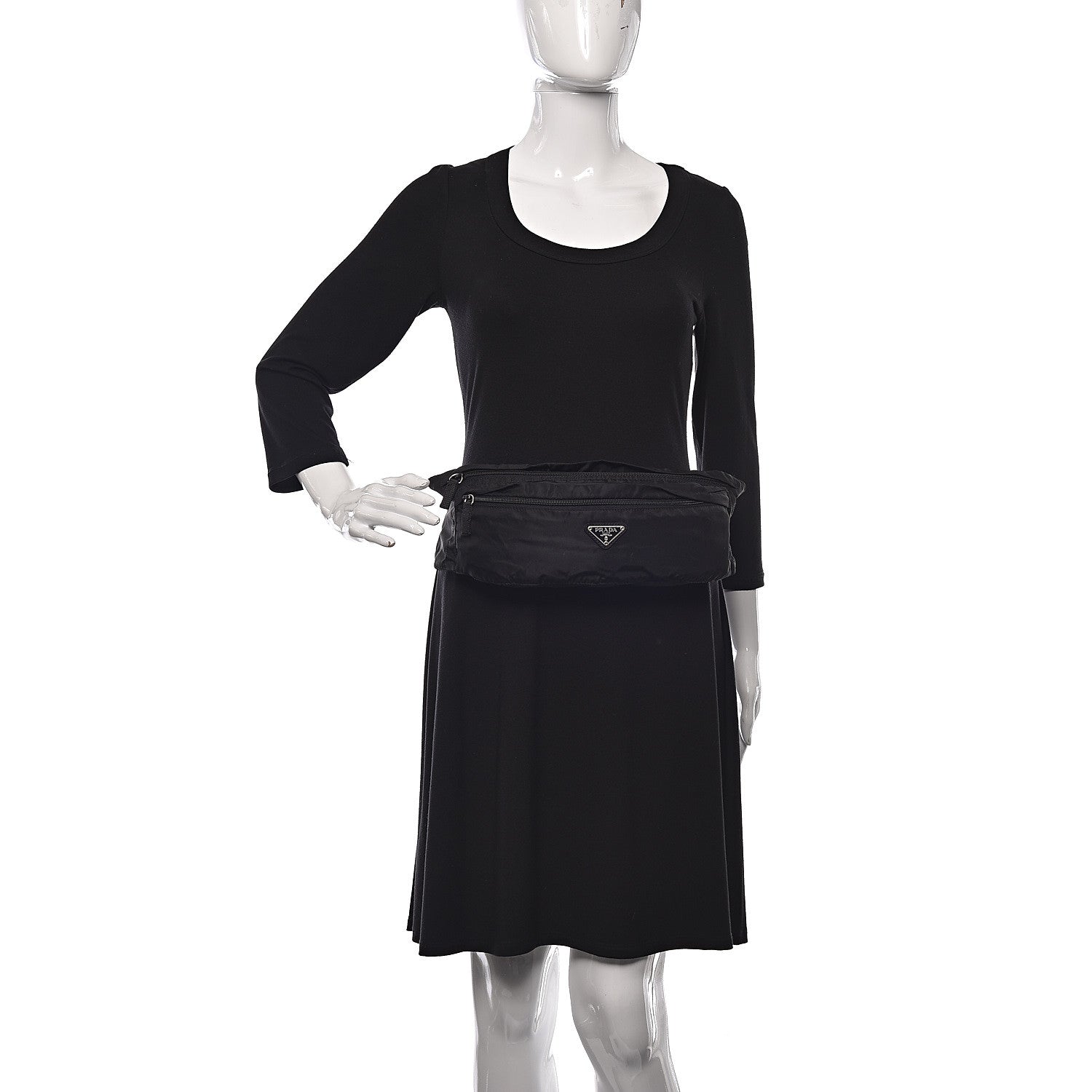 Prada Tessuto Nylon Montagna Belt Bag Black 5 of 11